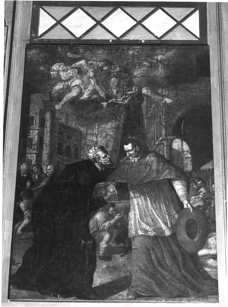 San Carlo Borromeo e San Filippo Neri (dipinto) di Oddi Mauro (fine sec. XVII)