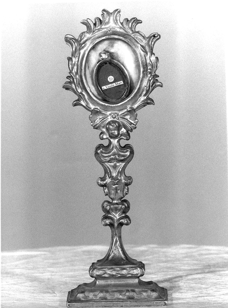 reliquiario - a ostensorio - ambito parmense (fine/inizio secc. XVIII/ XIX)