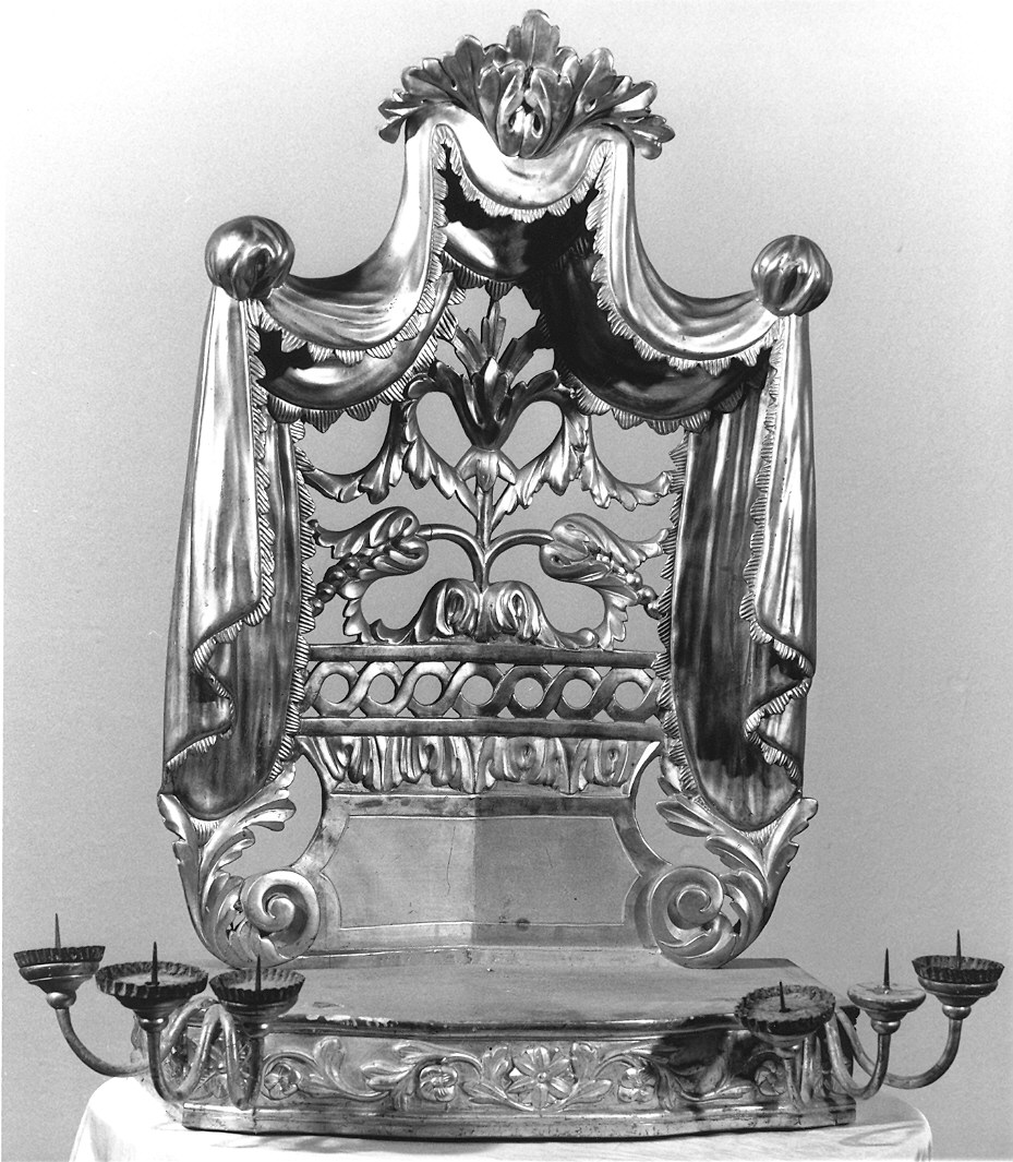 tronetto per esposizione eucaristica - ambito parmense (seconda metà sec. XVIII)