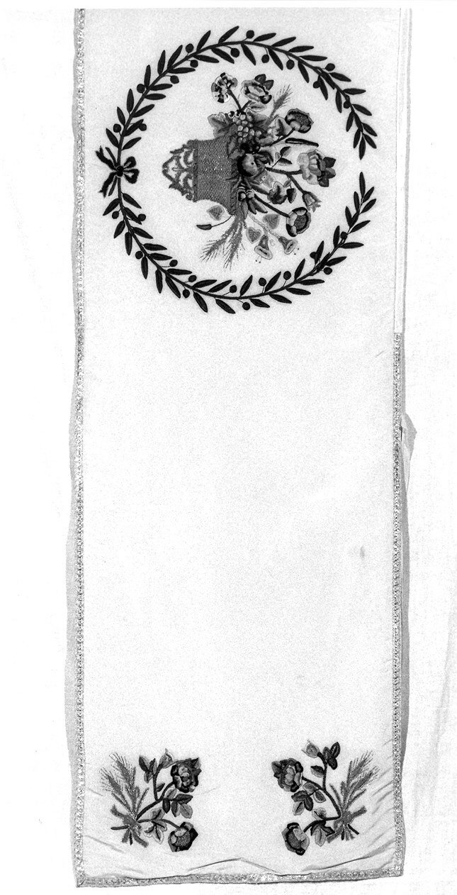 velo omerale - manifattura parmense (fine/inizio secc. XVIII/ XIX)