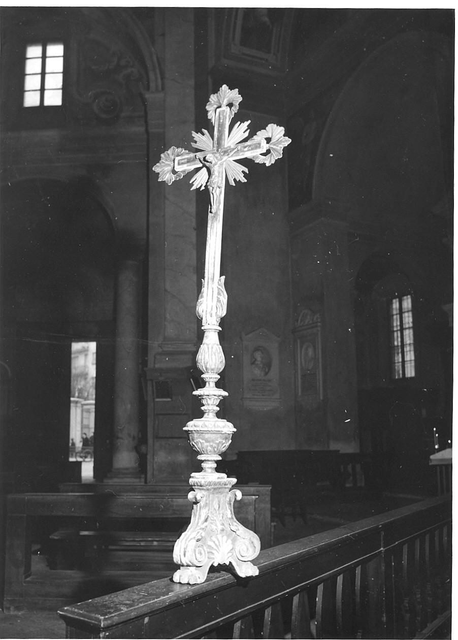 croce d'altare - ambito parmense (inizio sec. XVIII)
