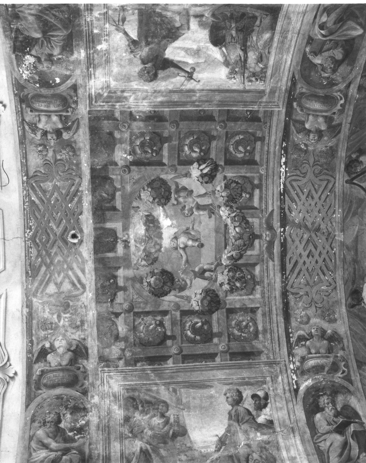 Re David (decorazione pittorica) di Orlandini Giulio (sec. XVII)