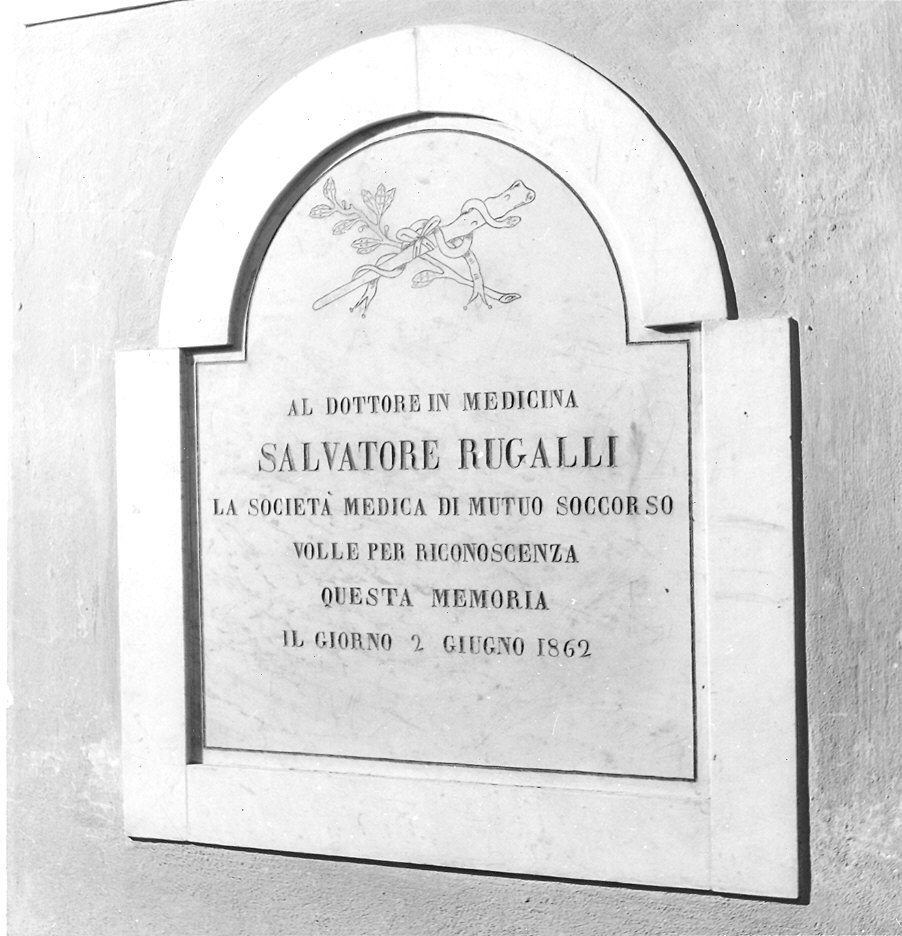 lapide commemorativa - ambito parmense (sec. XIX)