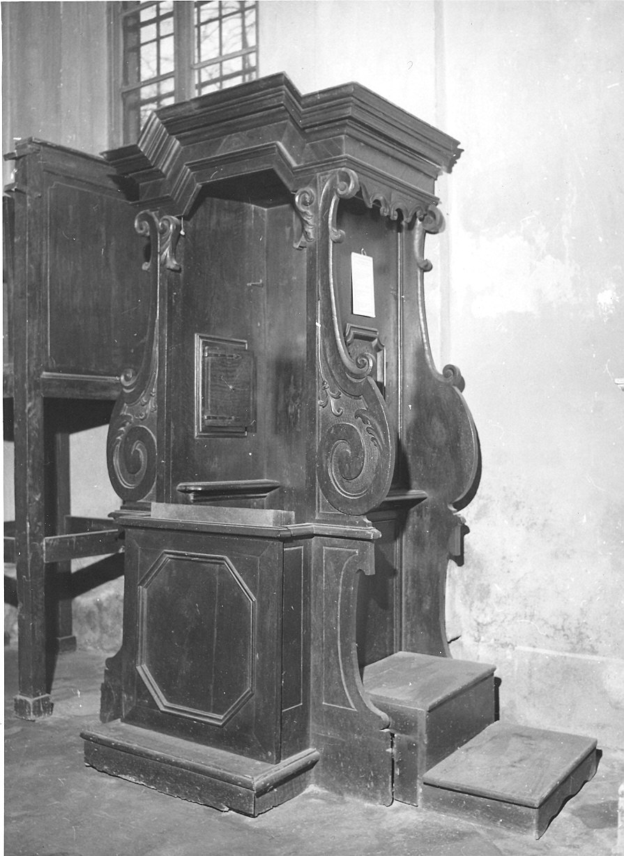 confessionale - ambito parmense (metà sec. XVIII)