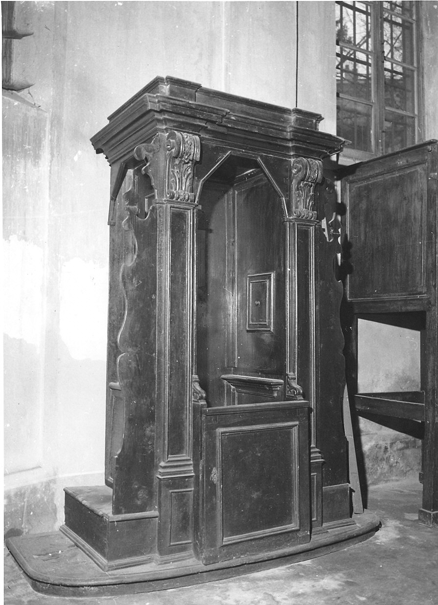 confessionale - ambito parmense (fine sec. XVII)