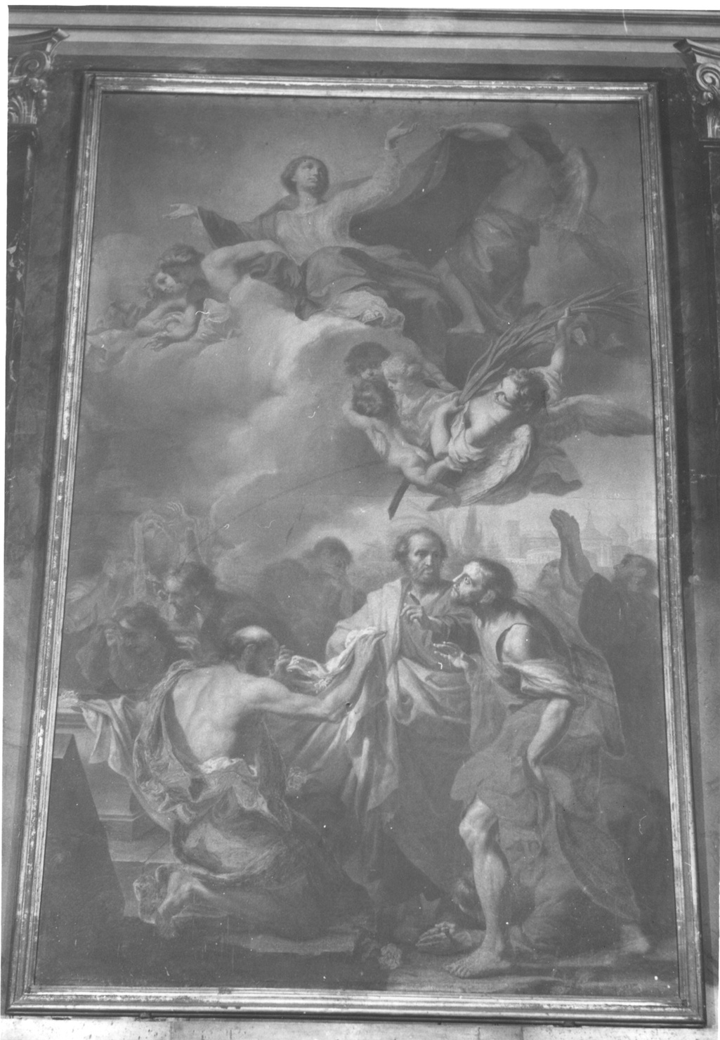 assunzione della Madonna (dipinto) di Callani Gaetano (sec. XVIII)