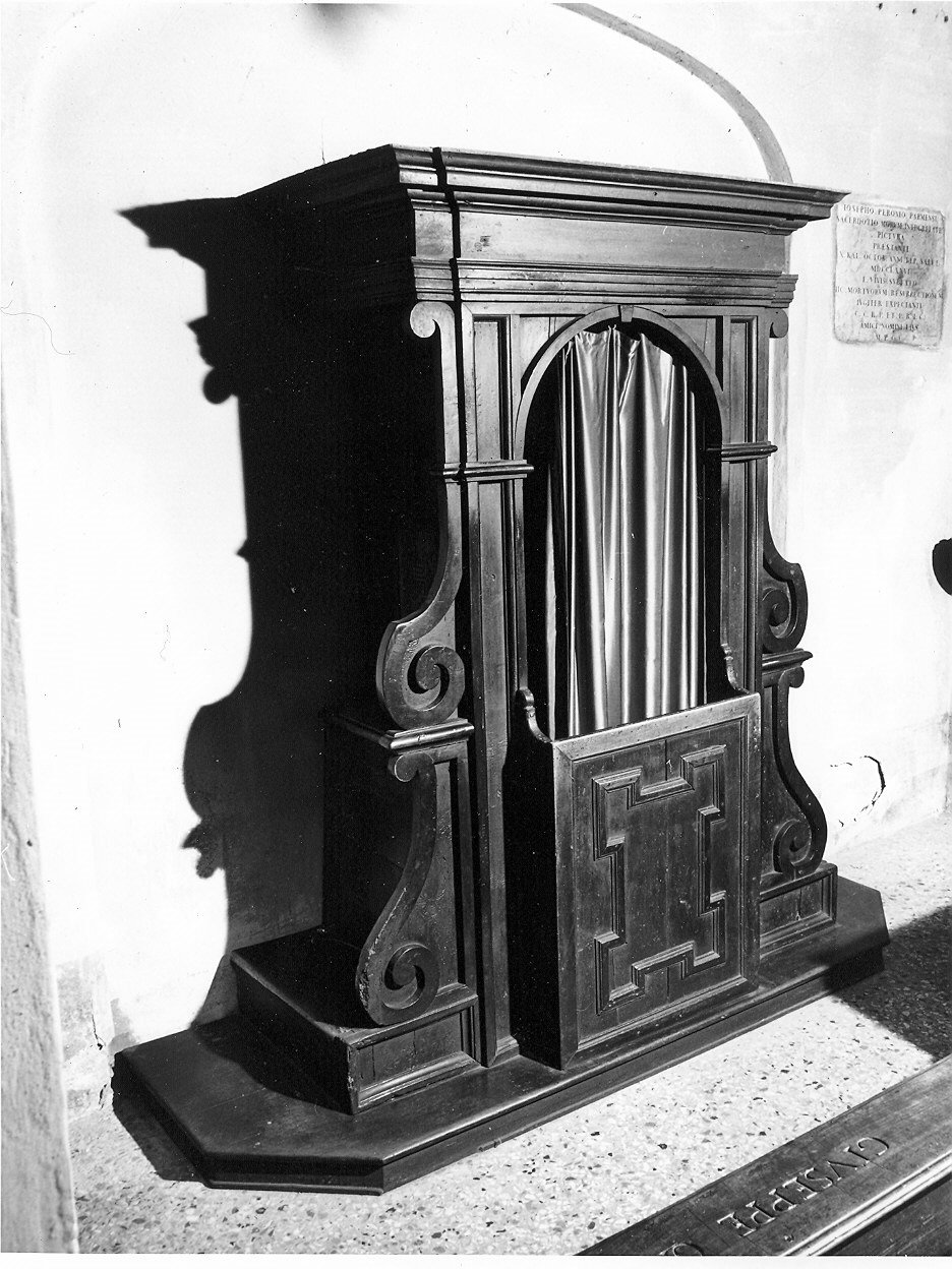 confessionale - ambito parmense (inizio sec. XIX)