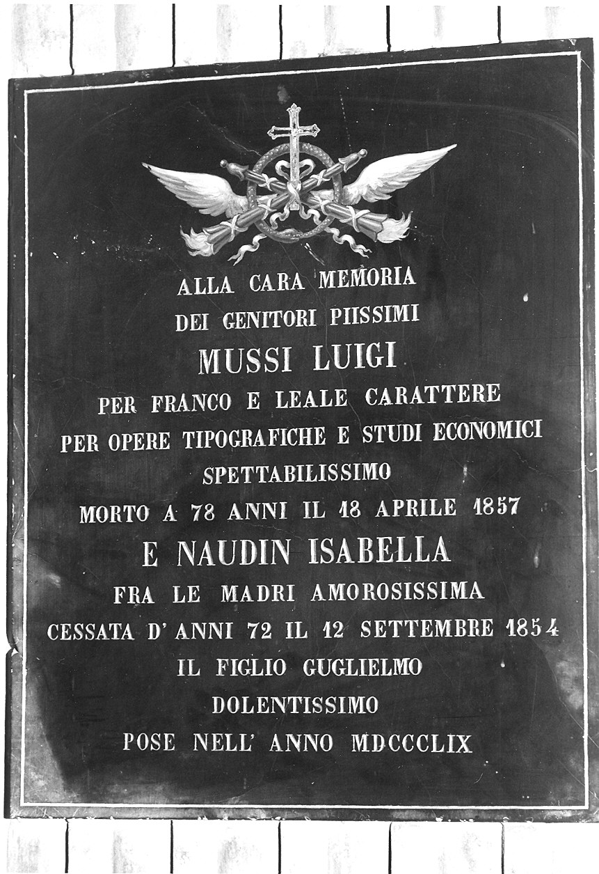 lapide - ambito parmense (sec. XIX)