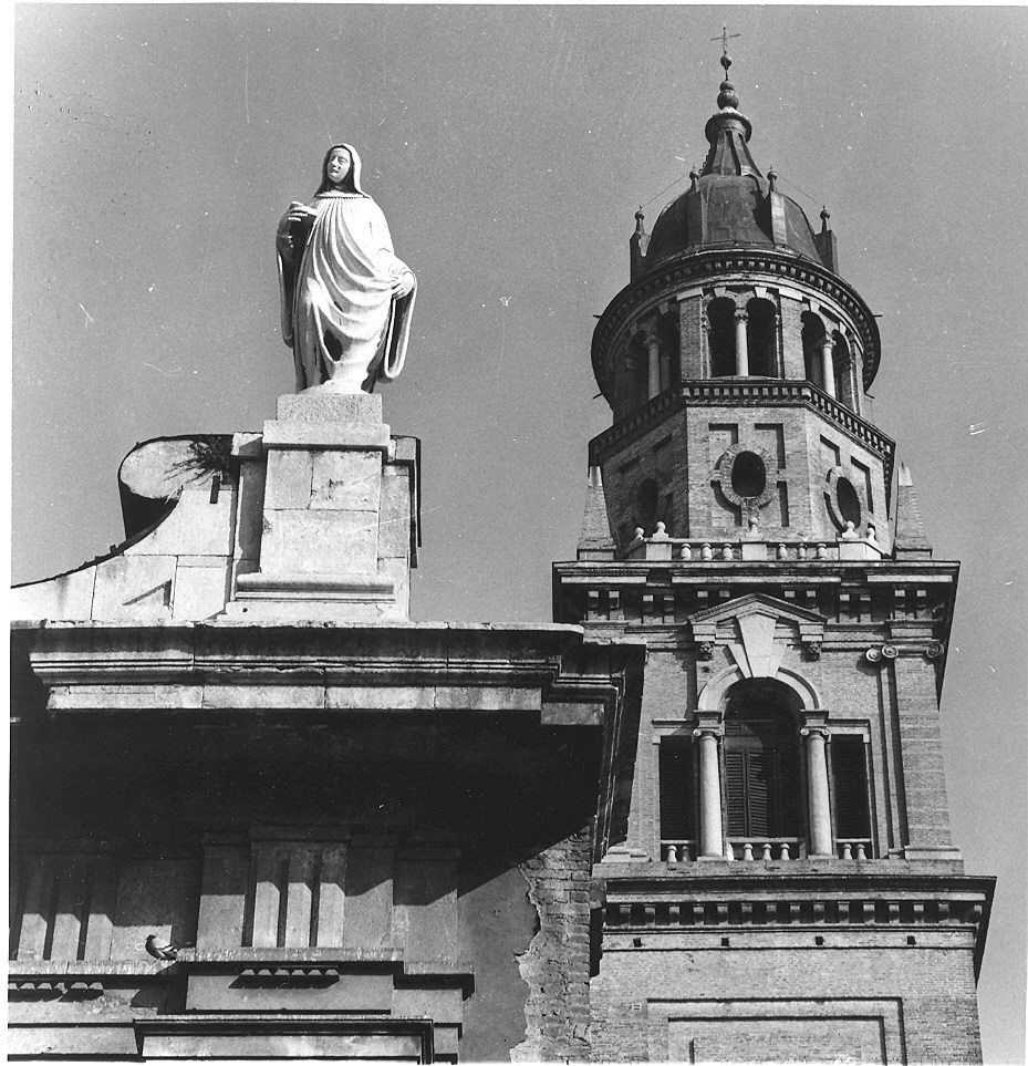 la Vergine//San Giovanni Evangelista//San Benedetto//San Mauro//San Placido//Santa Felicita//Santa Scolastica (statua, insieme) di Bissone da Giovanni Battista Carra (sec. XVII)