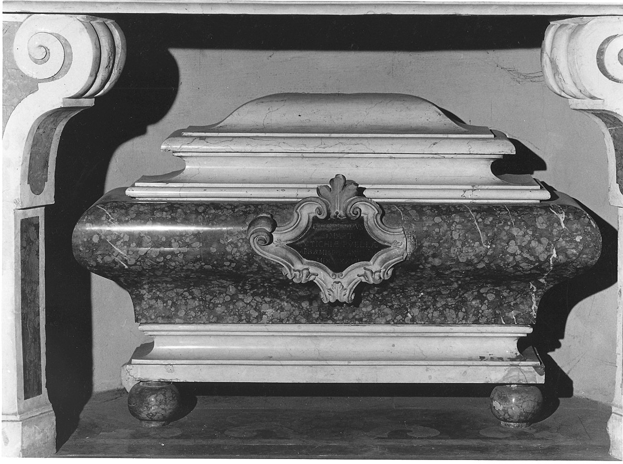 reliquiario a teca - a urna, serie - ambito parmense (sec. XVIII)