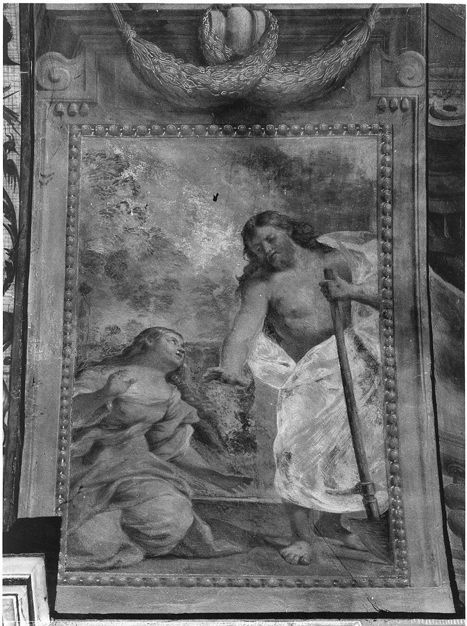 apparizione di Cristo risorto a Santa Maria Maddalena//Santa Maria Maddalena unge i piedi di Cristo (dipinto) di Colonna Angelo Michele, Alboresi Giacomo (sec. XVII)