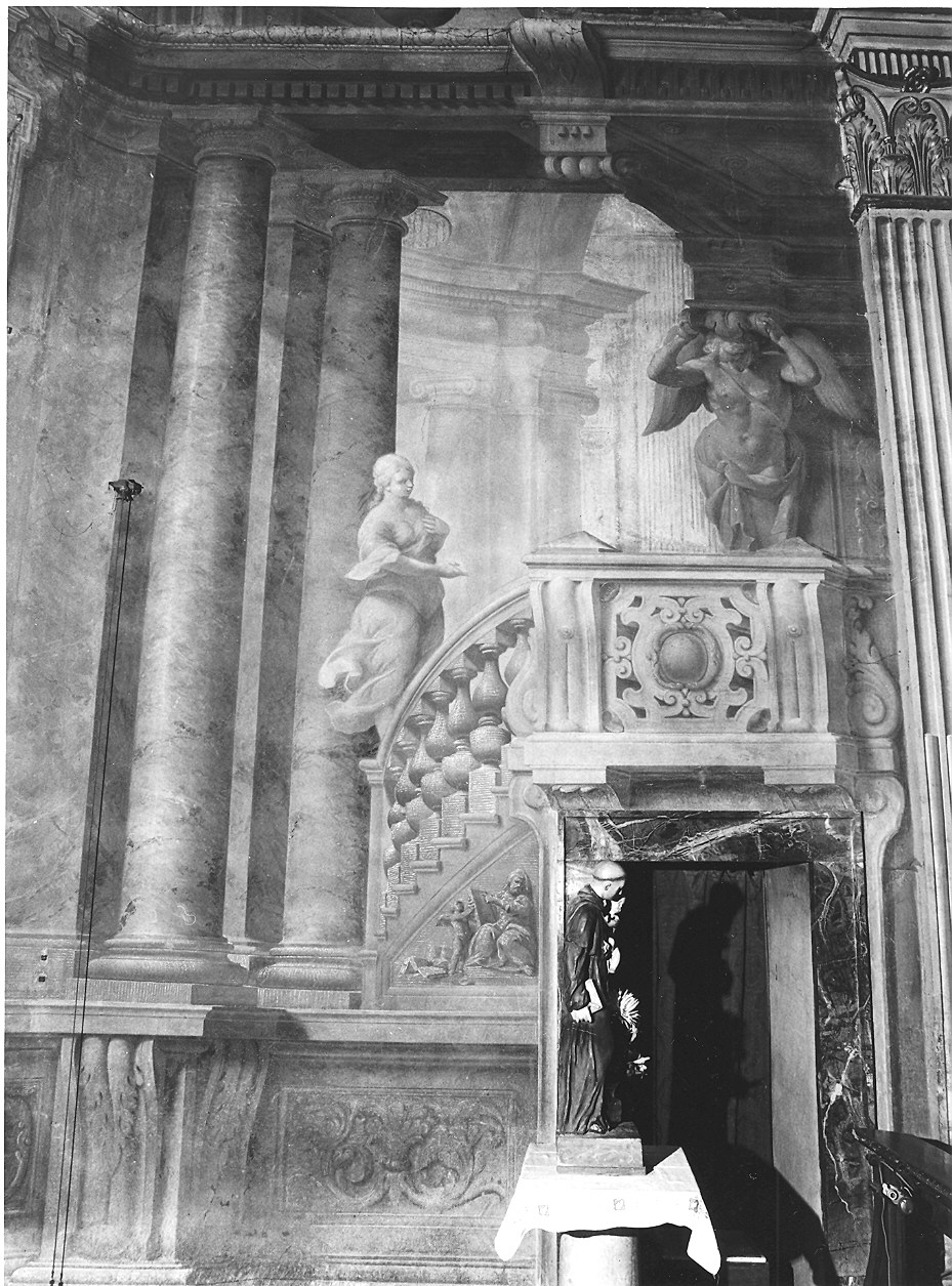 architetture e statue (dipinto) di Colonna Angelo Michele, Alboresi Giacomo, Mitelli Agostino (attribuito) (sec. XVII)