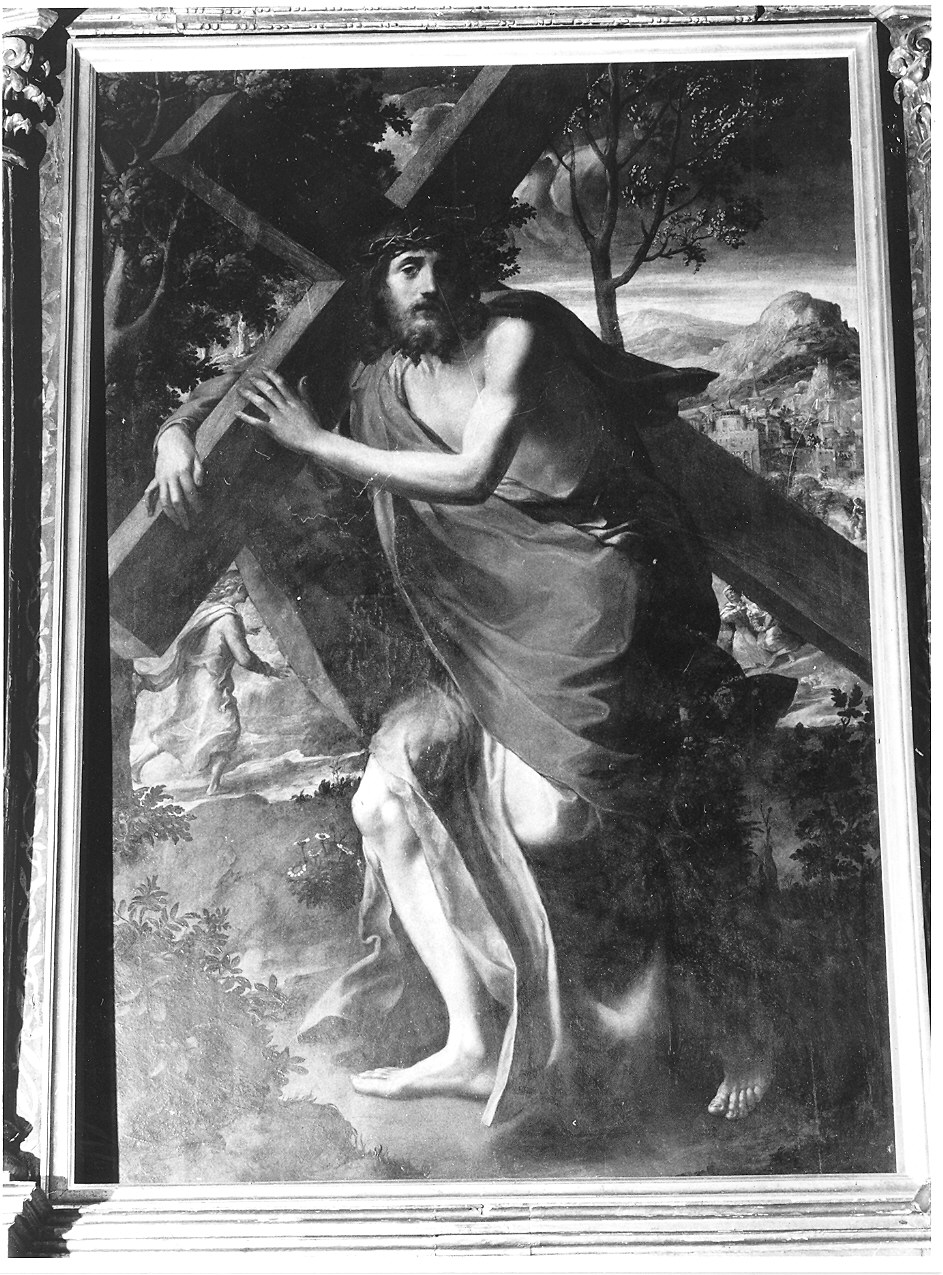 Cristo portacroce (dipinto) di Anselmi Michelangelo detto Michelangelo da Lucca (sec. XVI)