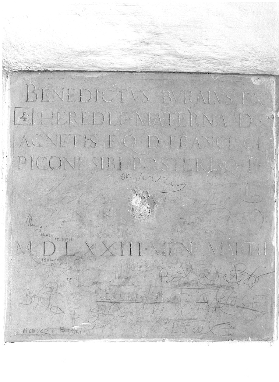 lapide - ambito parmense (sec. XVI)