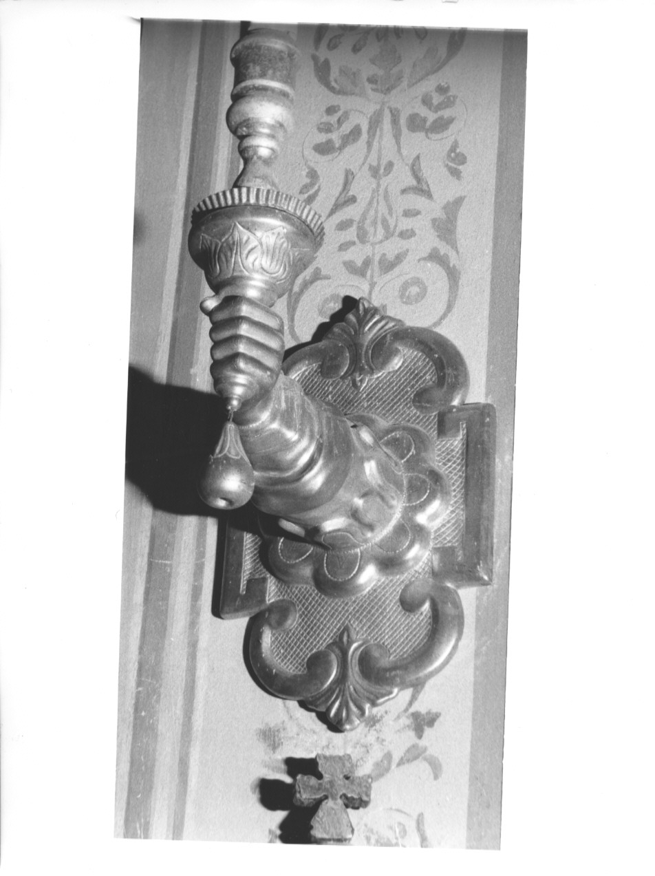 candeliere da parete, coppia - ambito parmense (seconda metà sec. XIX)