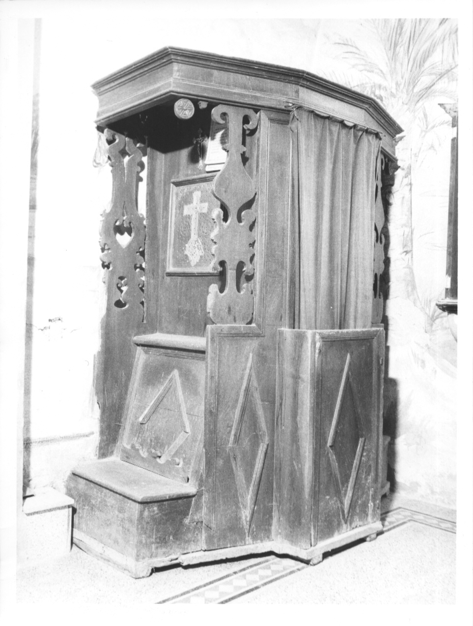 confessionale - ambito parmense (ultimo quarto sec. XVII)