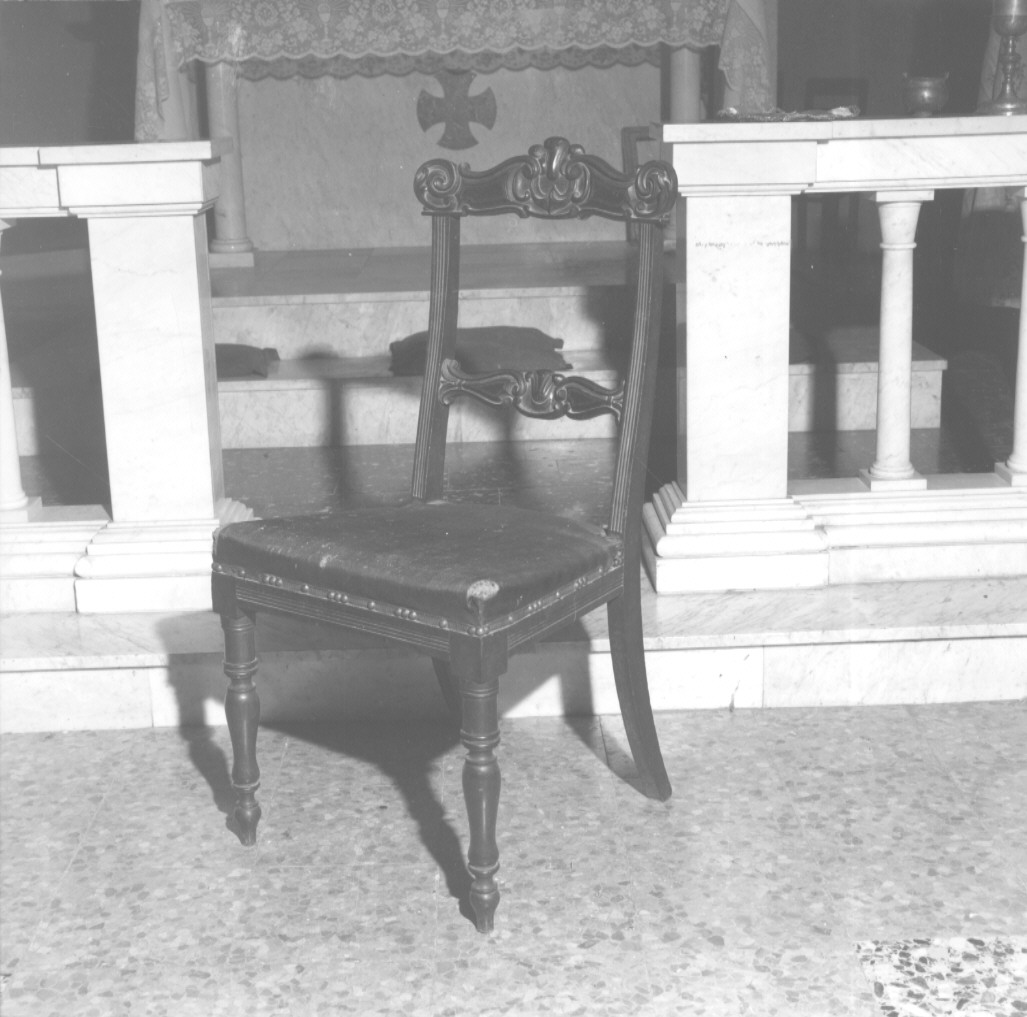 sedia - ambito parmense (seconda metà sec. XIX)