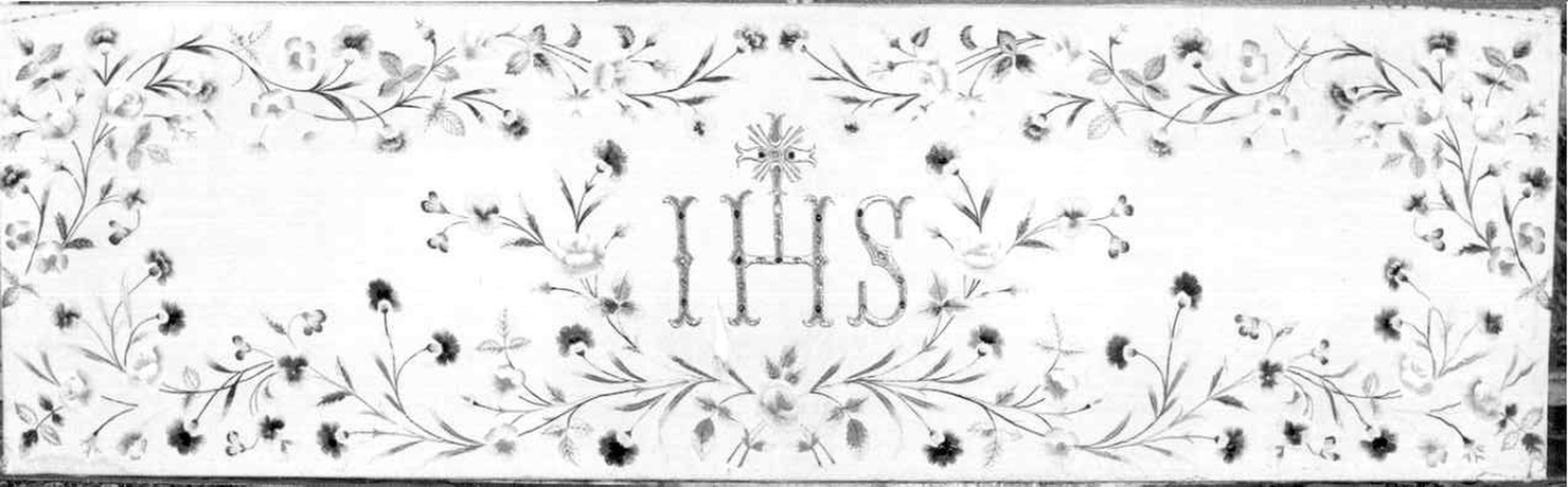 paliotto - ambito parmense (seconda metà sec. XIX)