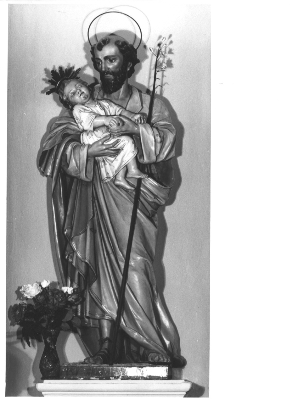 San Giuseppe e Gesù Bambino (statua) di Collina Giovanni detto Ballanti Graziani (fine sec. XIX)