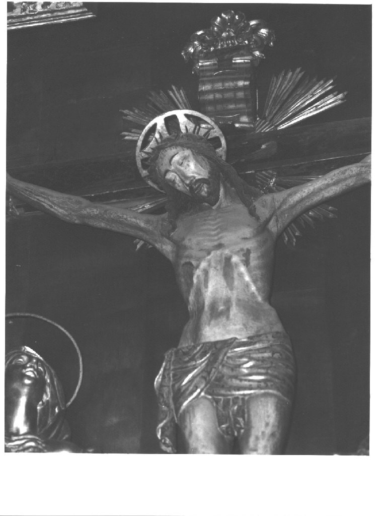 crocifisso, elemento d'insieme - ambito ligure (?) (sec. XV)