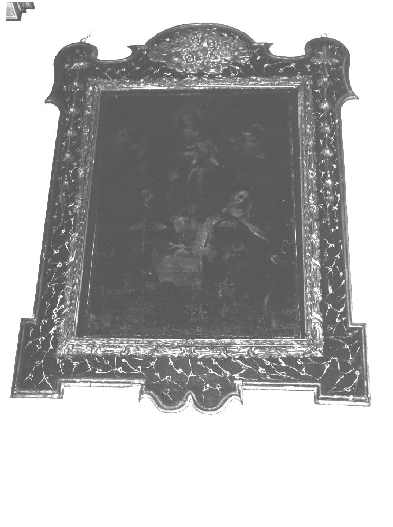 Madonna con Bambino, S. Francesco Saverio e S. Teresa d'Avila (dipinto) di Franchi Antonio (attribuito) (seconda metà sec. XVII)