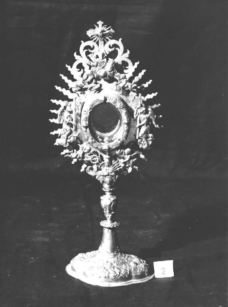 ostensorio - a raggiera - manifattura di Augusta (sec. XVII)