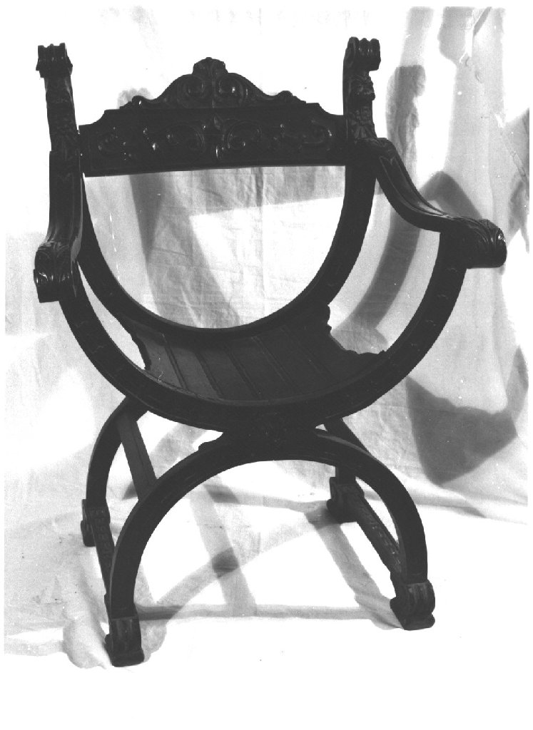 poltrona - ambito parmense (seconda metà sec. XIX)