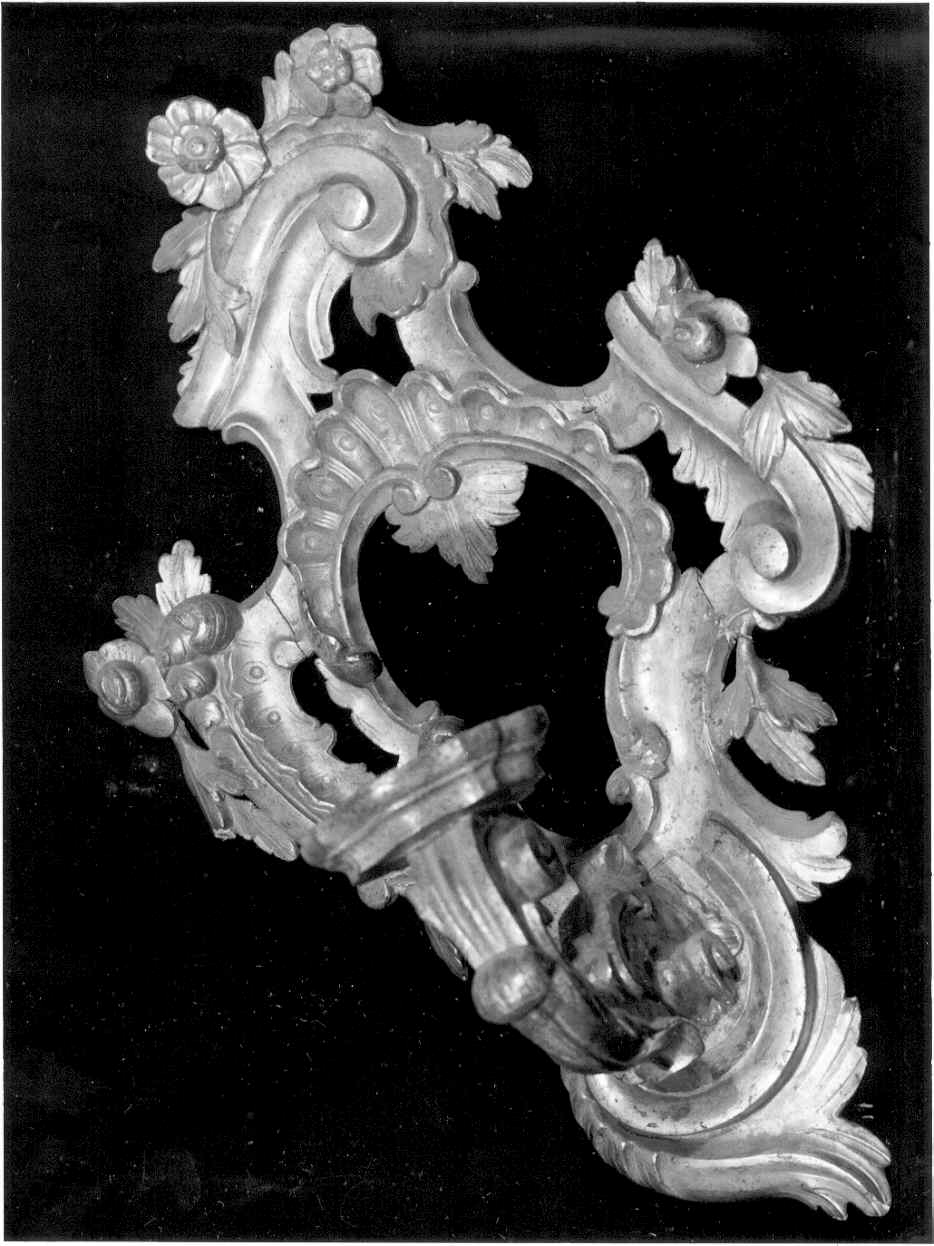 candeliere da parete - ambito parmense (seconda metà sec. XVIII)