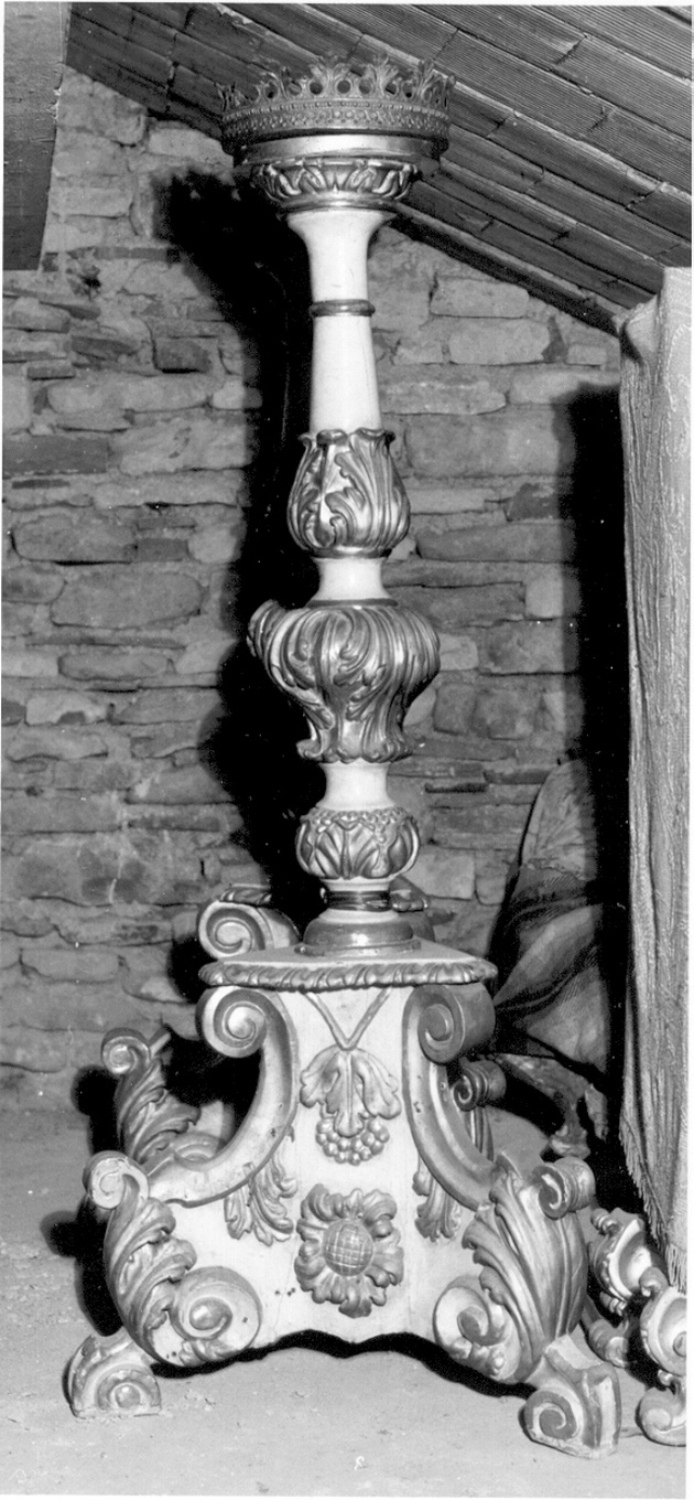 candelabro, serie - ambito ligure-toscano (prima metà sec. XIX)