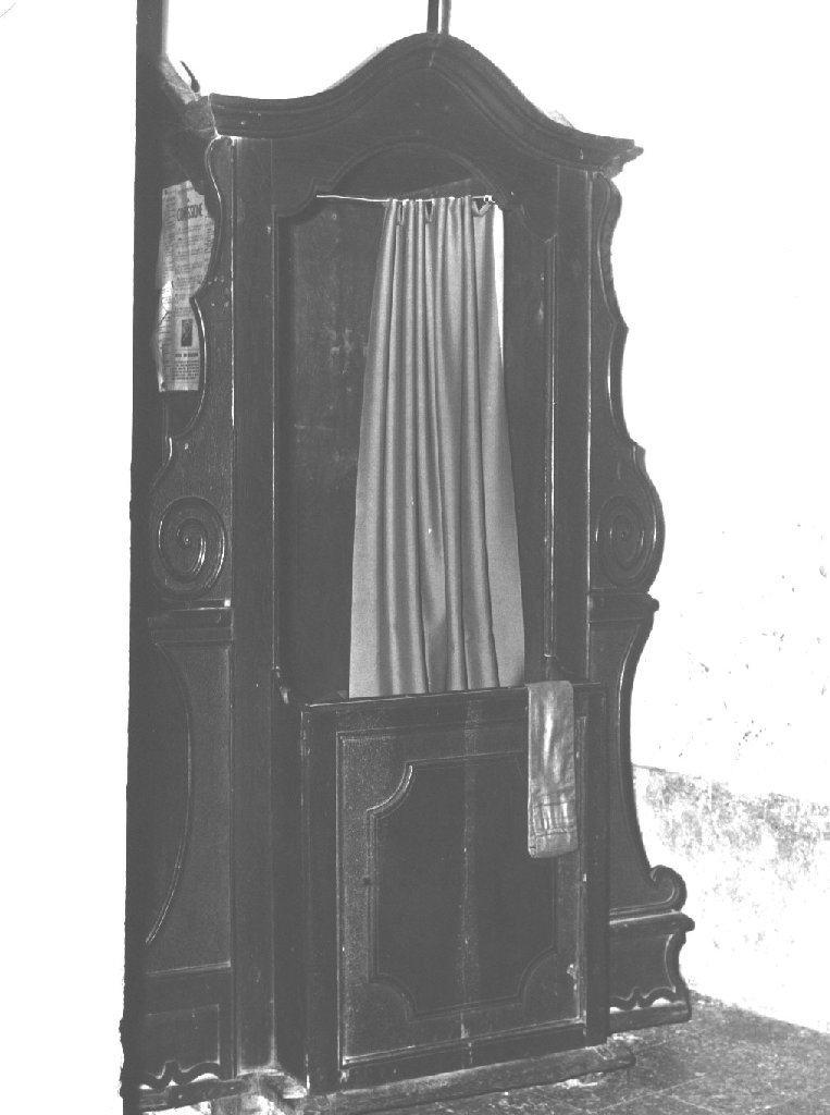 confessionale - ambito parmense (seconda metà sec. XIX)