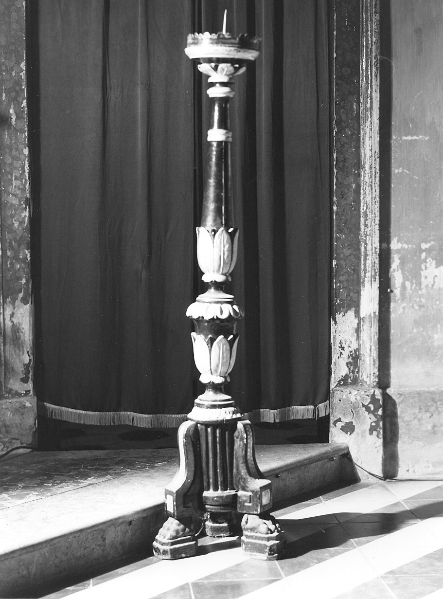 candelabro, serie - ambito piacentino (prima metà sec. XIX)