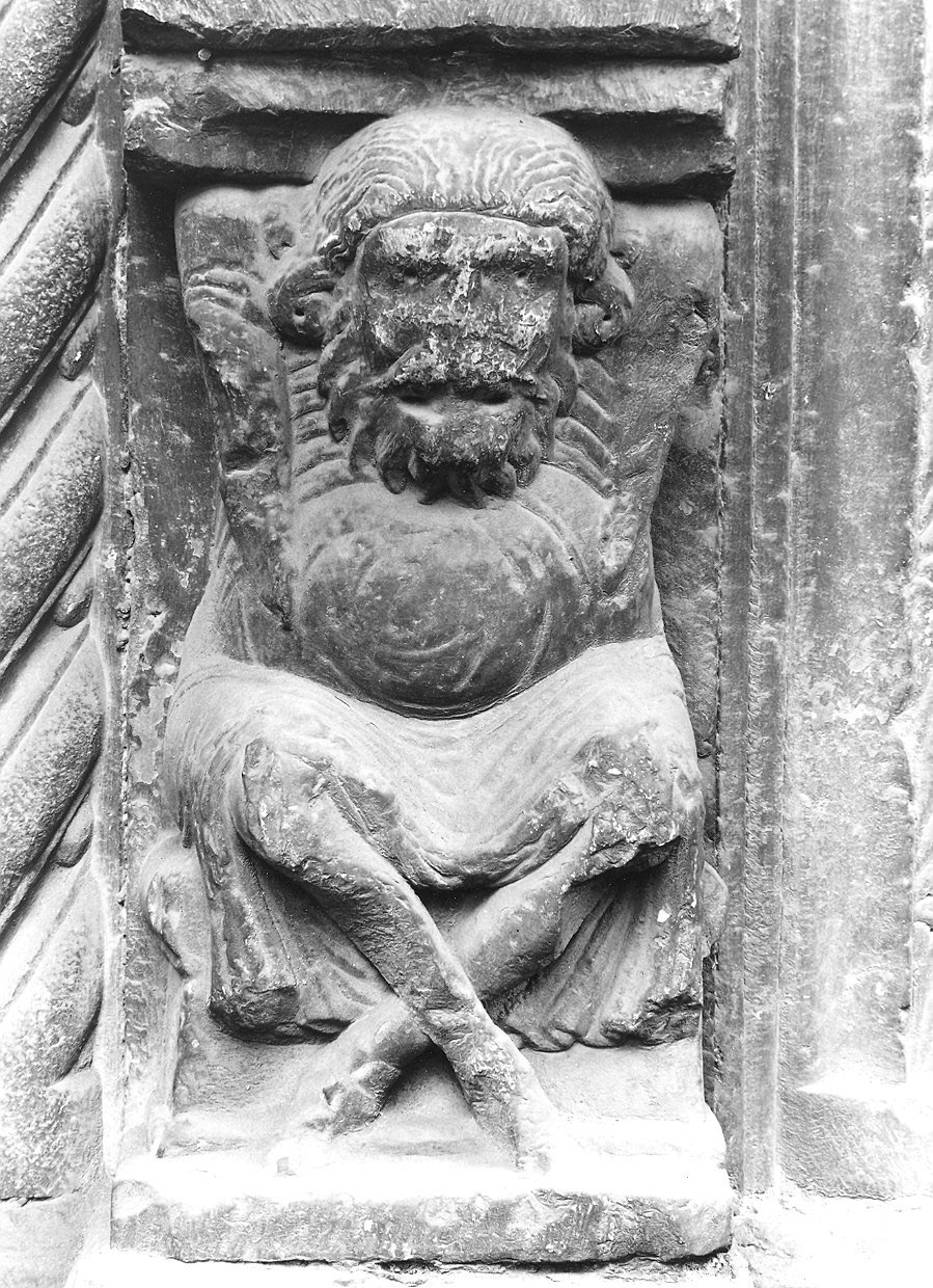 telamone (rilievo) di Niccolò (scuola) (fine/inizio secc. XII/ XIII)