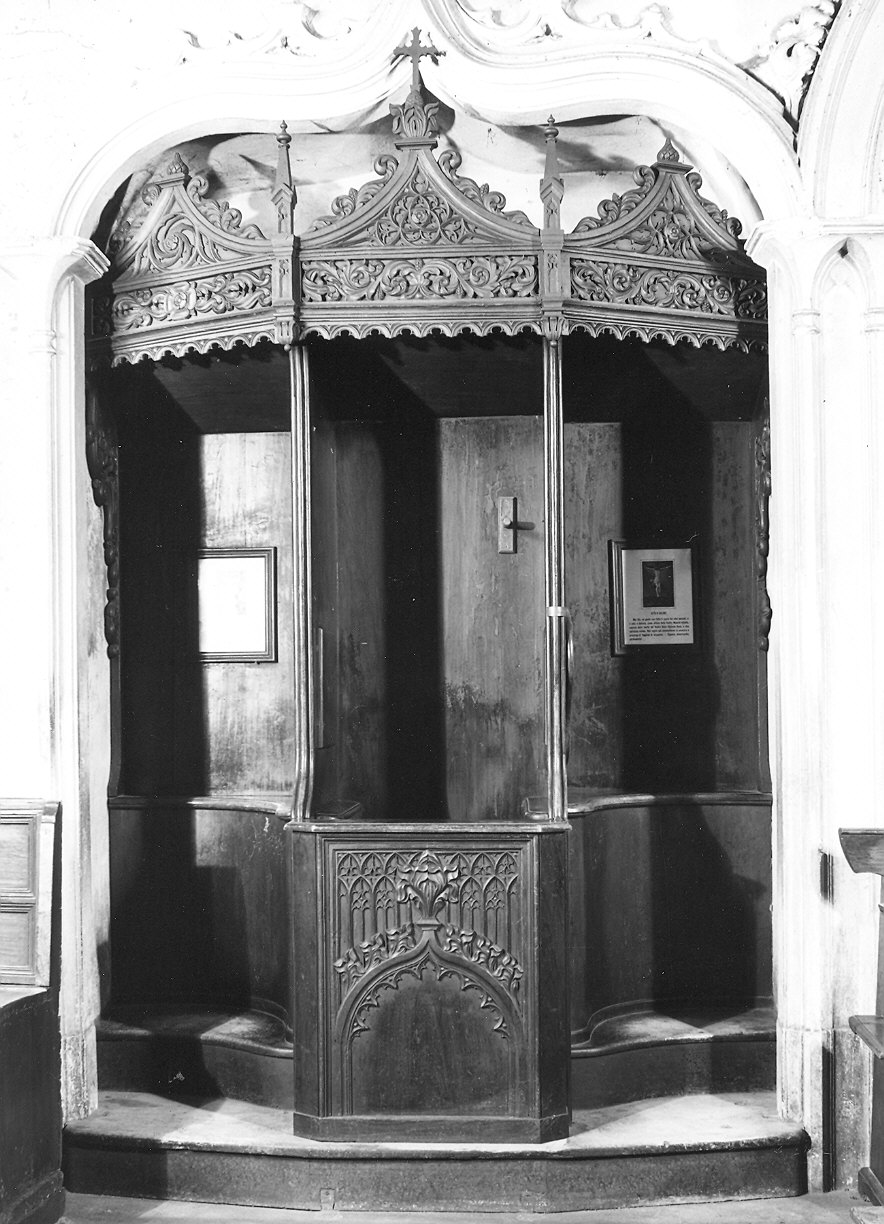 confessionale, coppia - ambito emiliano (metà sec. XVI, sec. XIX)