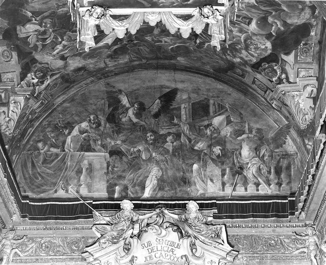 Sant'Antonino fra prelati e angeli (dipinto) di Gavasetti Camillo (sec. XVII)