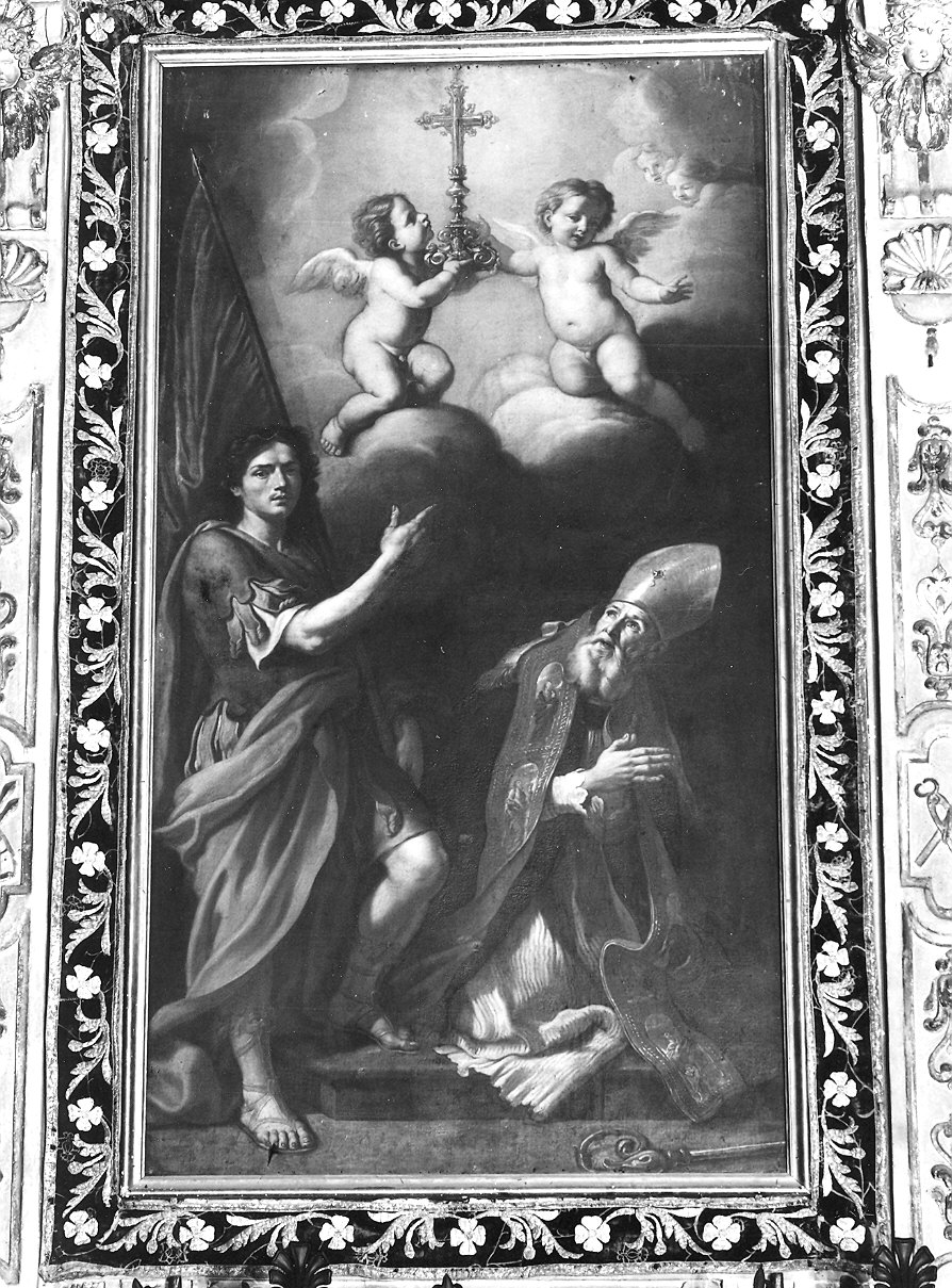 Sant'Antonino e San Vittore con la reliquia della S. Spina (dipinto) di De Longe Robert detto Fiammingo (fine sec. XVII)