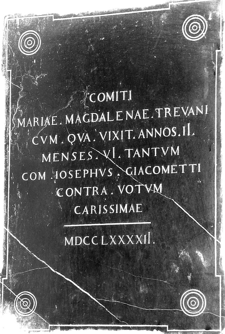 lapide - ambito piacentino (sec. XVIII)