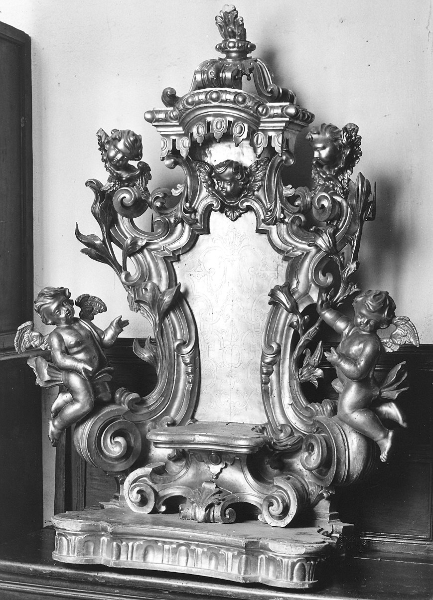 tronetto per esposizione eucaristica - ambito emiliano (fine/inizio secc. XVII/ XVIII)