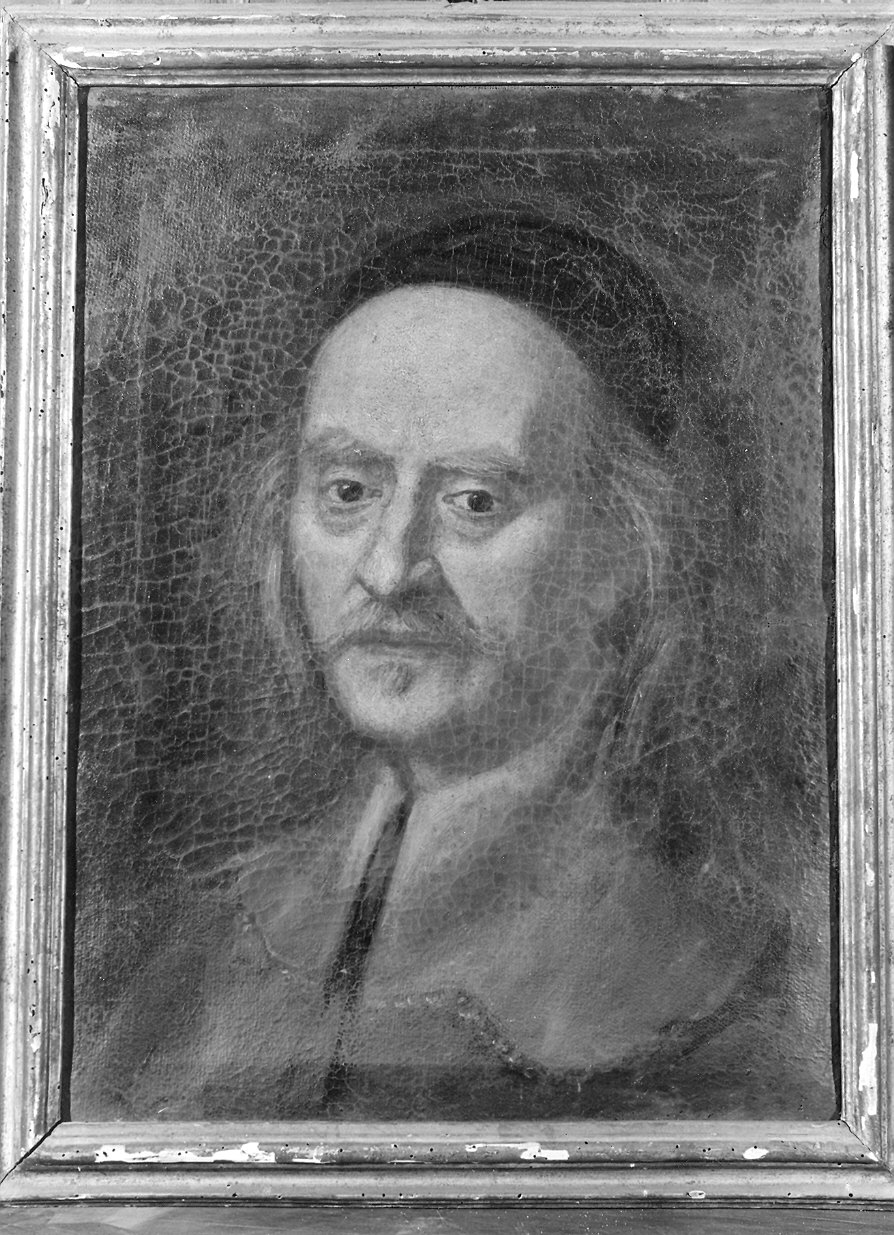 ritratto di un abate (dipinto) - ambito bolognese (prima metà sec. XVII)