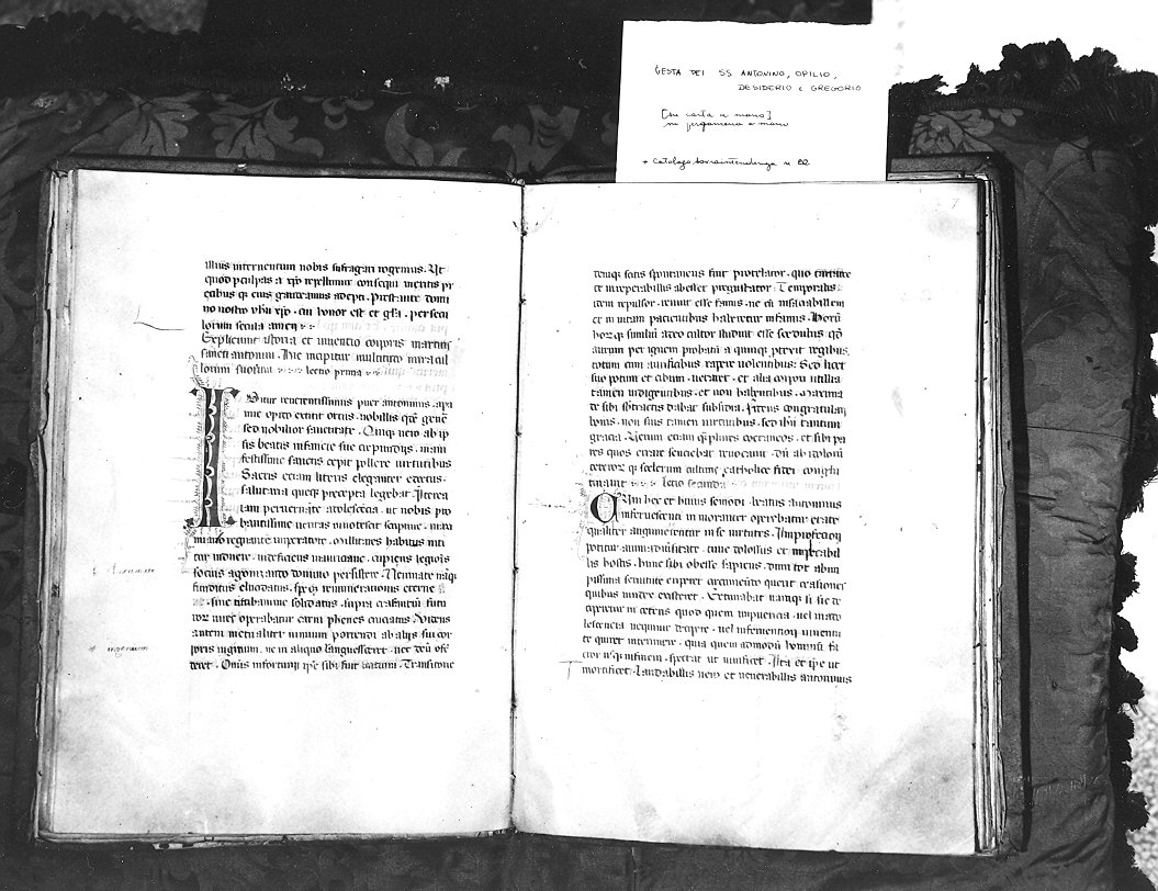 coperta di libro liturgico - ambito Italia centro-settentrionale (secc. XIV/ XVII)