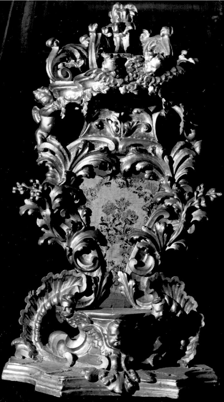 tronetto per esposizione eucaristica - ambito parmense (fine sec. XVII)