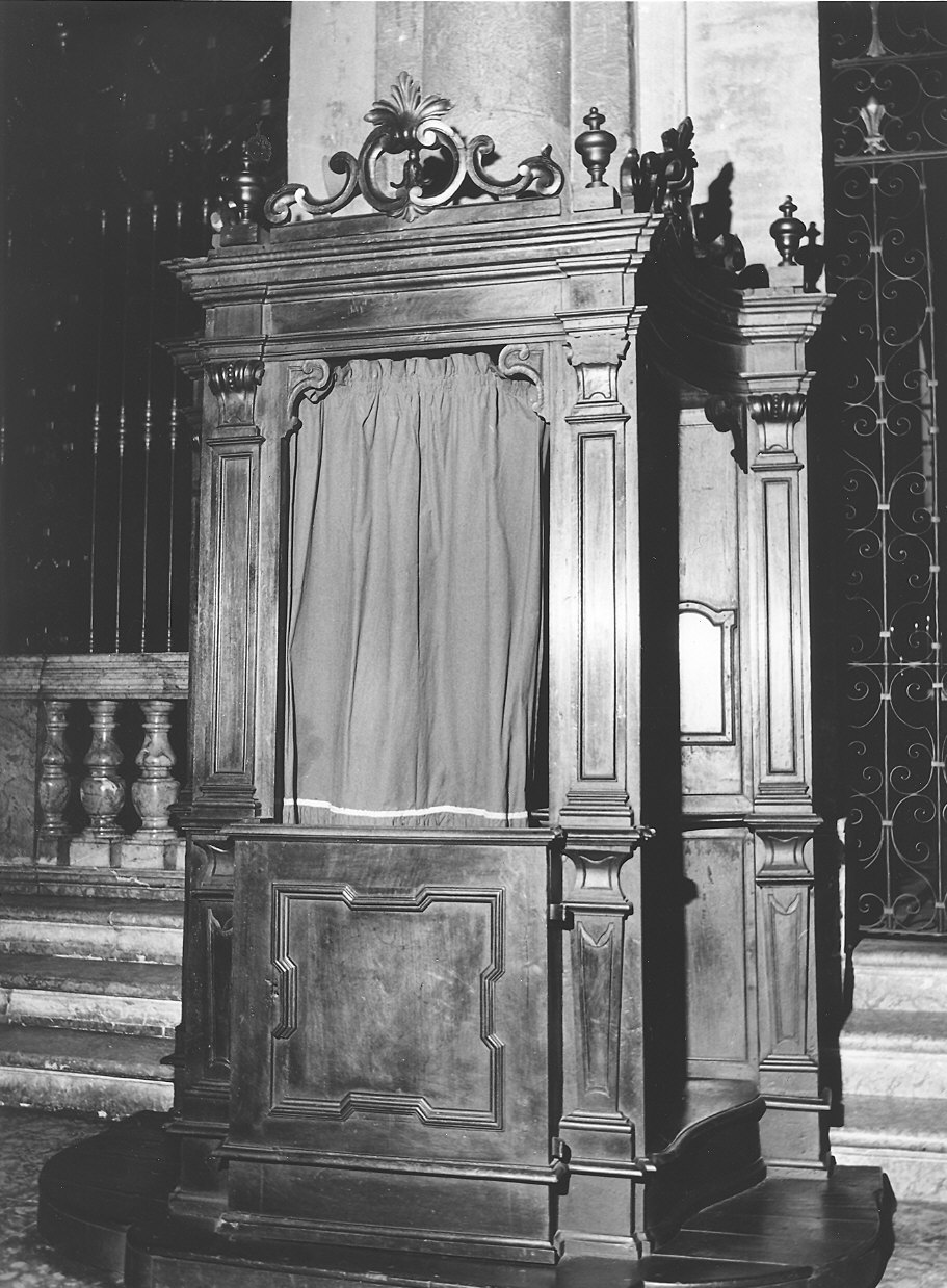 confessionale, serie - ambito parmense (fine sec. XVII)