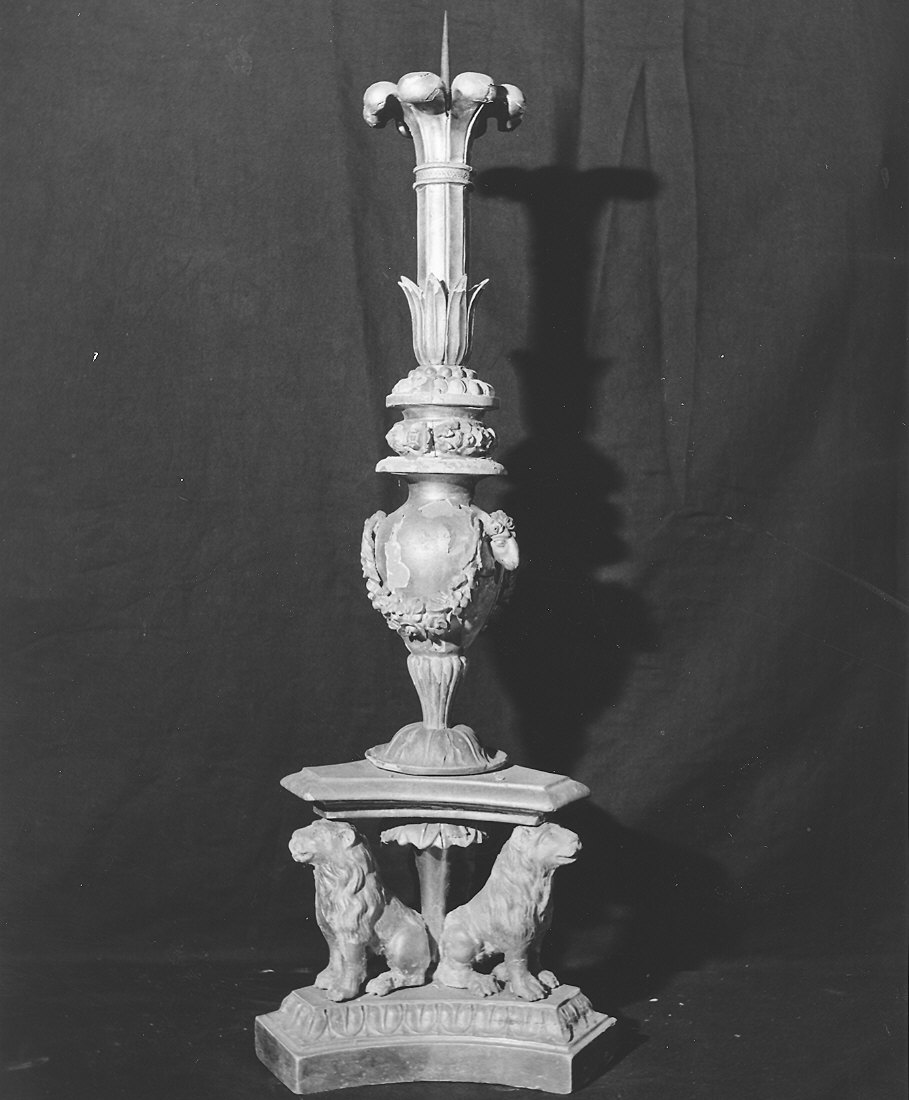 candelabro - ambito parmense (inizio sec. XIX)