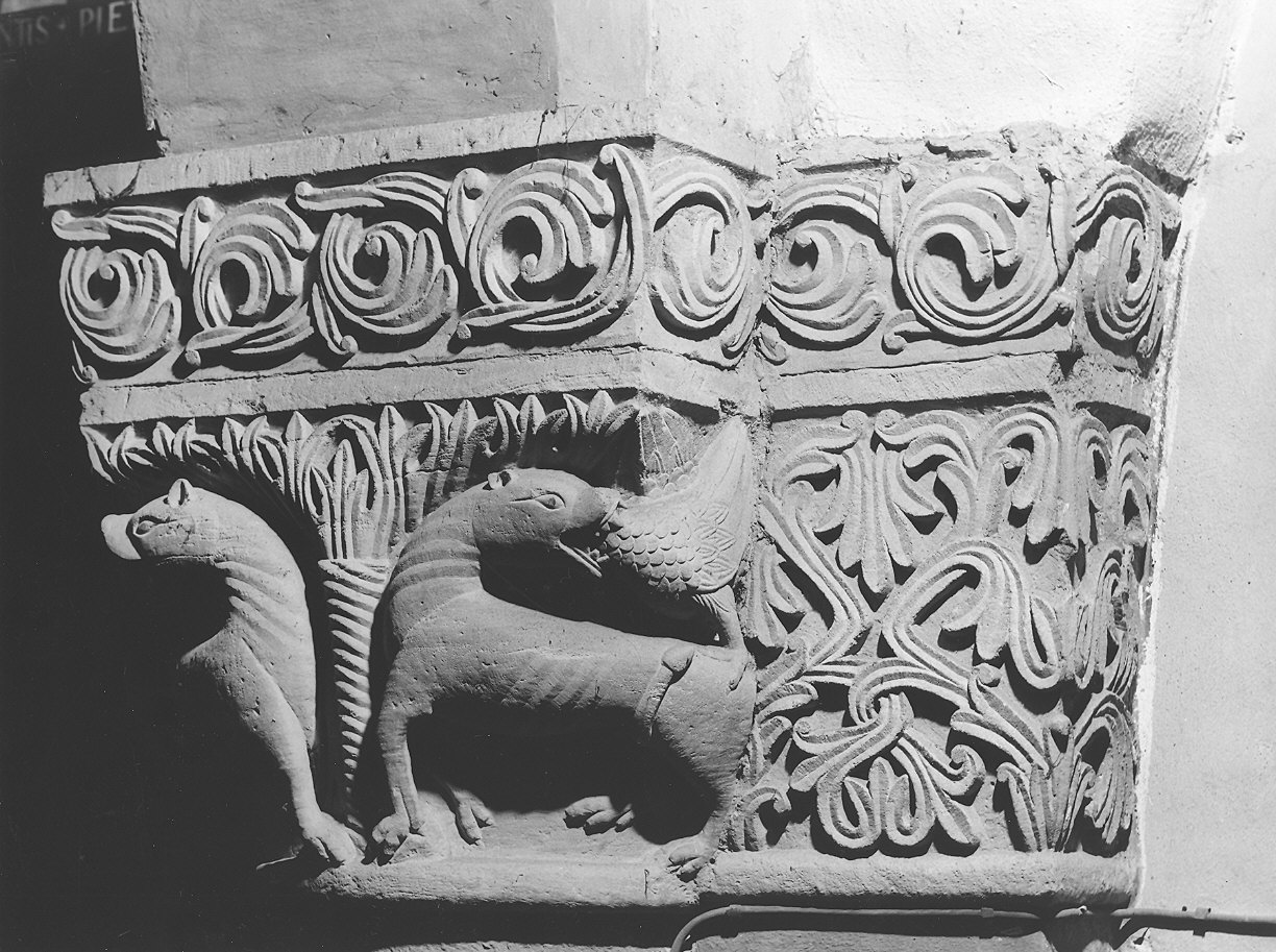 capitello di Maestro dei Cavalieri (attribuito) (sec. XII)