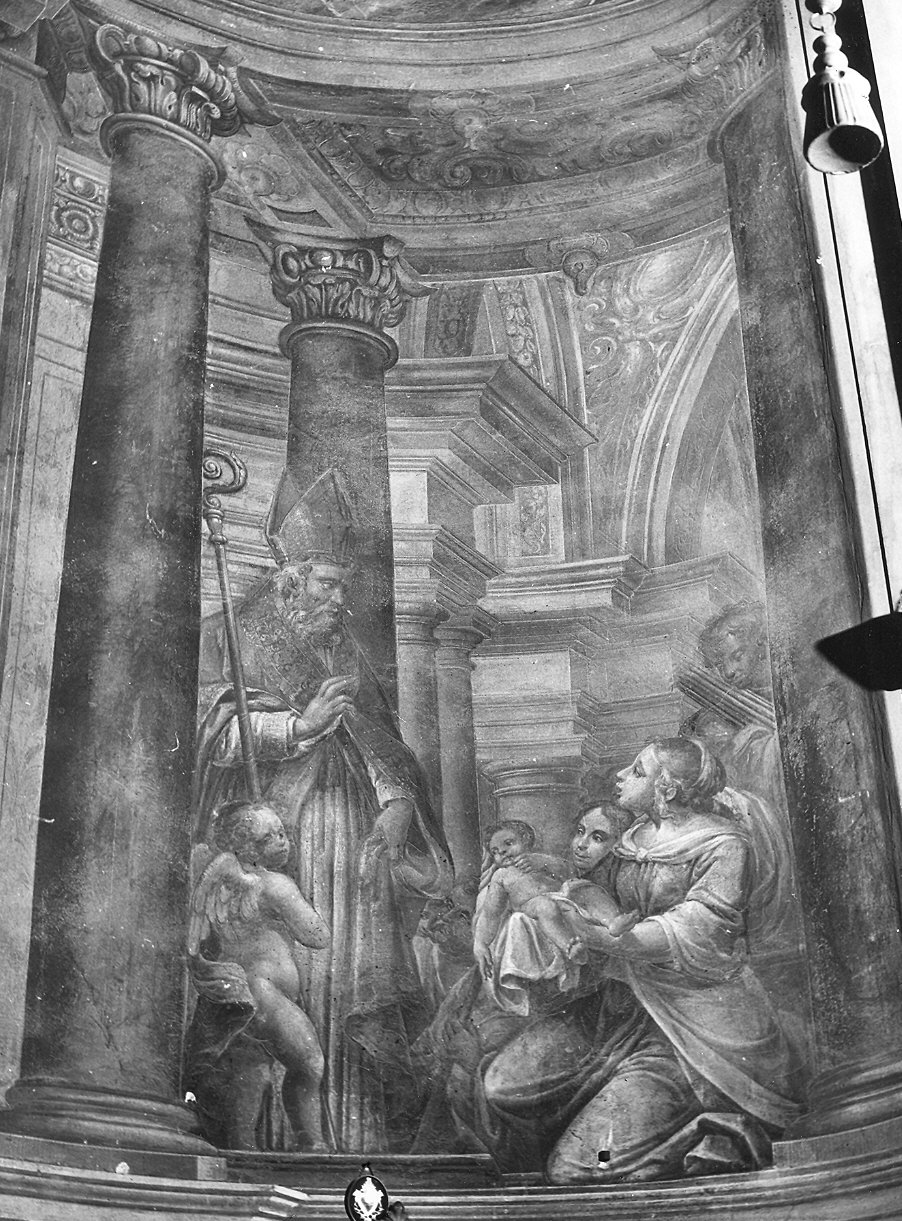 presentazione di Gesù al tempio (decorazione pittorica) di Galletti Filippo Maria (sec. XVII)