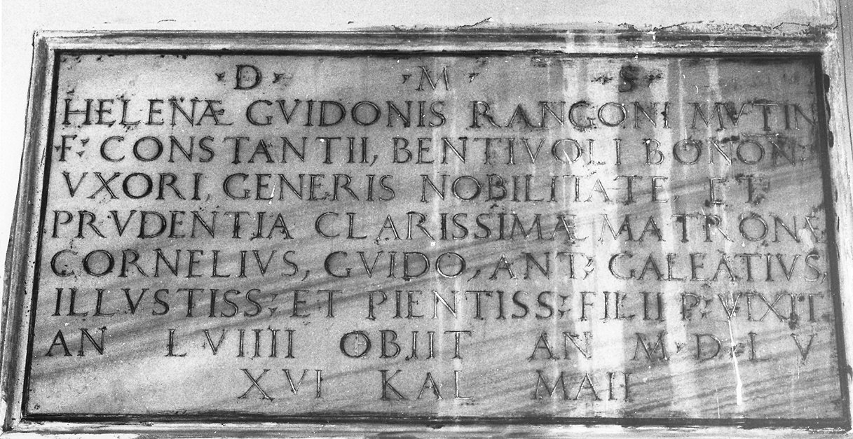 lapide - ambito parmense (sec. XVI)