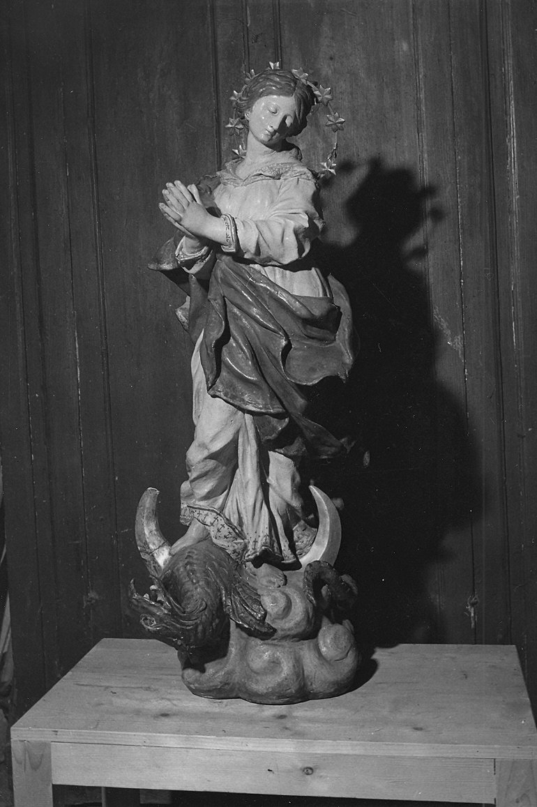 Maria Vergine (statua) di Sbravati Giuseppe (scuola) (seconda metà sec. XVIII)