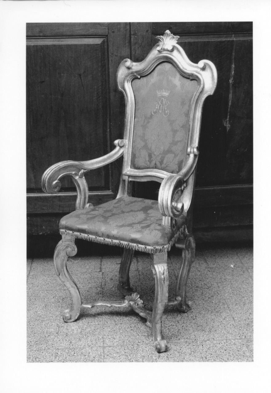poltrona, serie - bottega parmense (seconda metà sec. XVIII)