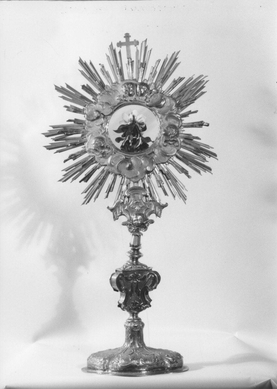 ostensorio - a raggiera - bottega parmense (secondo quarto sec. XVIII)