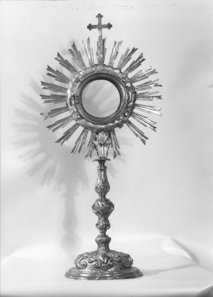 ostensorio - a raggiera - bottega parmense (seconda metà sec. XVIII)