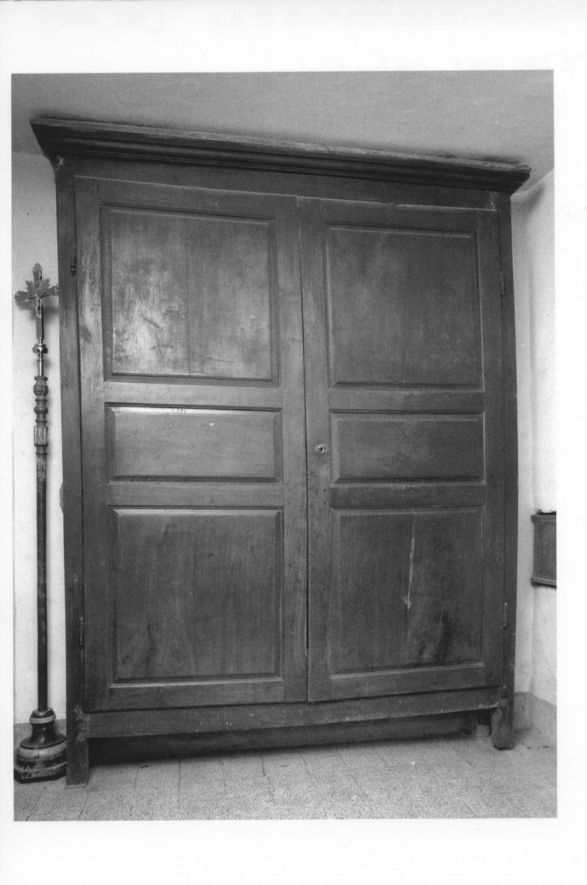 armadio - a muro - bottega parmense (ultimo quarto sec. XIX)